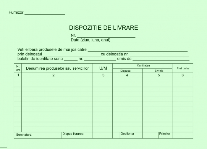 Dispozitie de livrare, autocopiativa, A5, 2 ex.(2 x 50 seturi) [2]