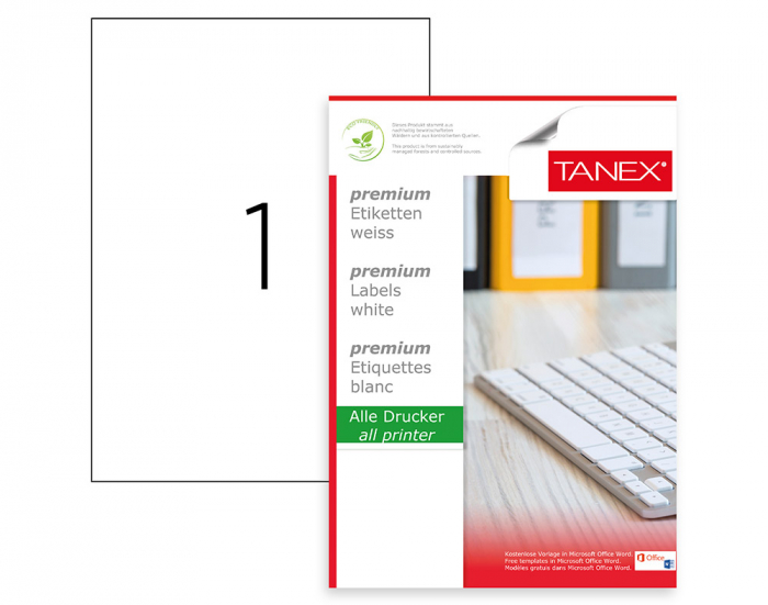 ETICHETE 1/A3 297*420MM COLTURI DREPTE 100/TOP TANEX [1]