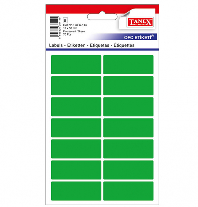 ETICHETE 19*50MM COLTURI ROTUNDE VERZI 70/SET TANEX [1]