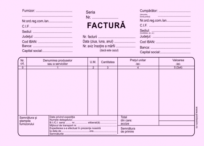 Facturier autocopiativ fara TVA, A5 , 3 ex.(3 x 50 seturi) [2]