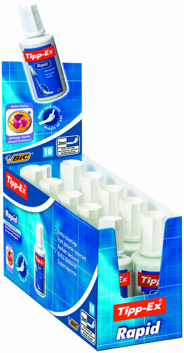 FLUID CORECTOR (SOLVENT) 20ML BURETE TIPP-EX RAPID BIC [3]