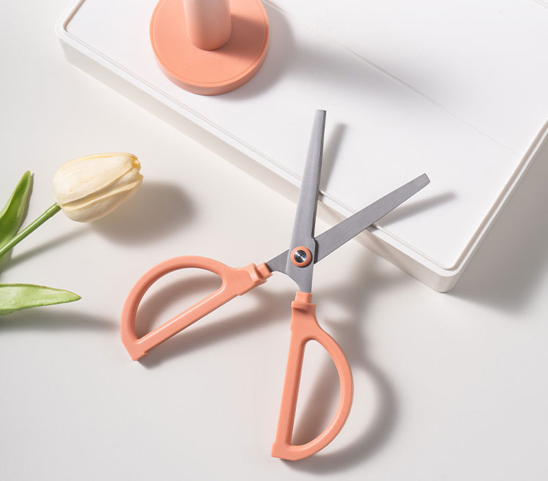 FOARFECA BIROU CU SUPORT 18CM ROZ NUSIGN DELI [3]