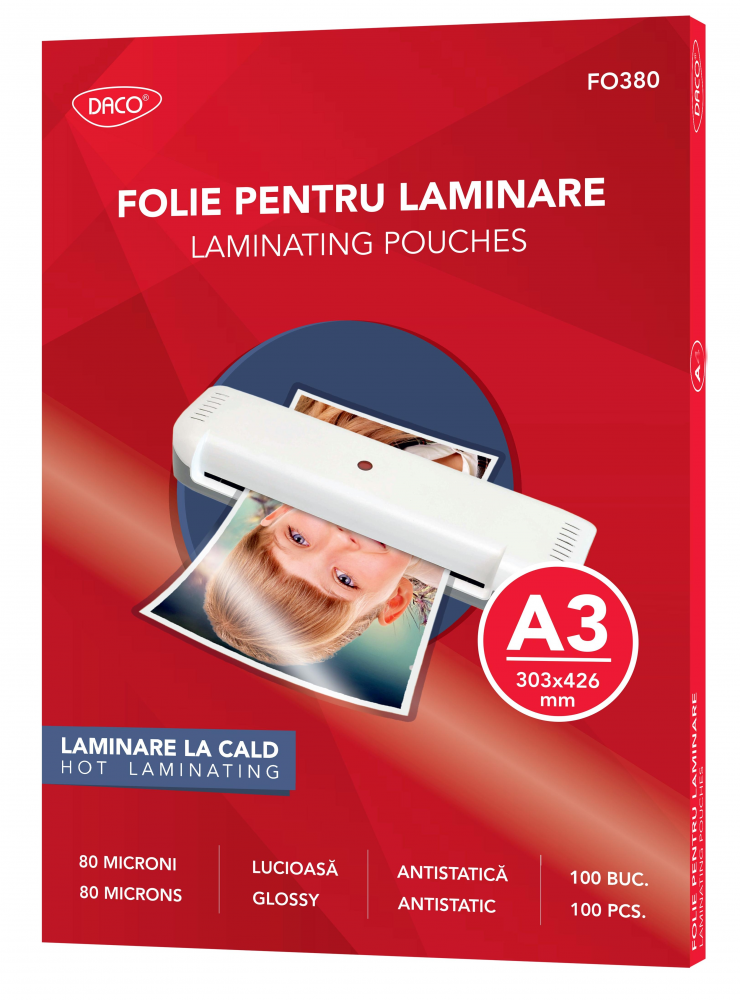 FOLIE LAMINARE A3 80 MICRONI 100/TOP DACO FO380 [1]