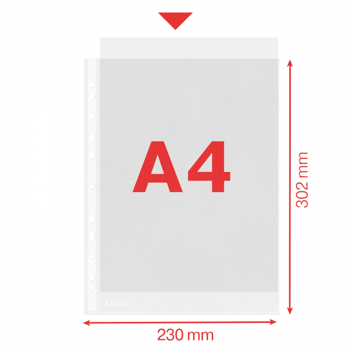 FOLIE PROTECTIE A4 43 MICRONI 100/SET ESSELTE [3]