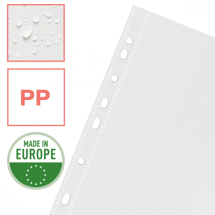 FOLIE PROTECTIE A4 43 MICRONI 25/SET RECICLABILA COLOUR'BREEZE ESSELTE [5]