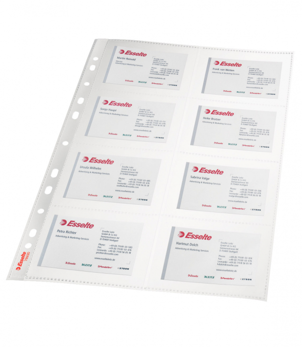 FOLIE PROTECTIE A4 PENTRU CARTI DE VIZITA 10/SET 105 MICRONI ESS [2]