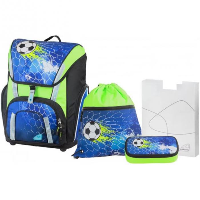 GHIOZDAN FOTBAL 2 ALBASTRU + PENAR, ETUI, SAC SPORT SCHNEIDERS [2]