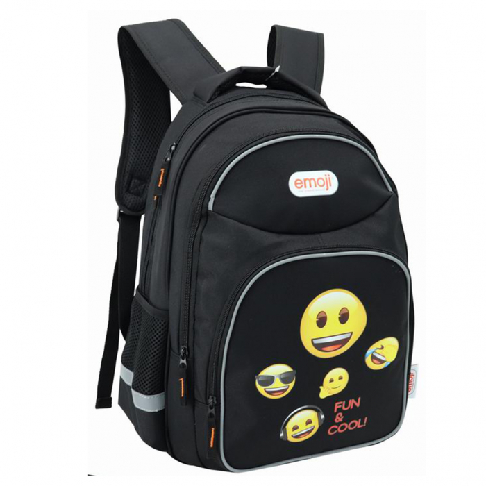 GHIOZDAN GIMNAZIU EMOJI CLASIC NEGRU 3 FERMOARE PIGNA [2]