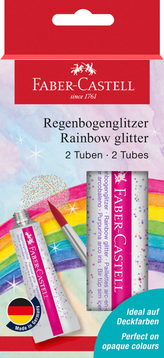 GLITTER RAINBOW SET 2X12 ML FABER-CASTELL [1]