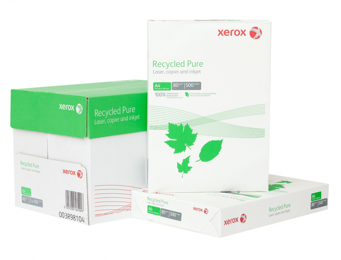 HARTIE COPIATOR A4 RECICLATA PURE 80G 500/TOP XEROX [2]