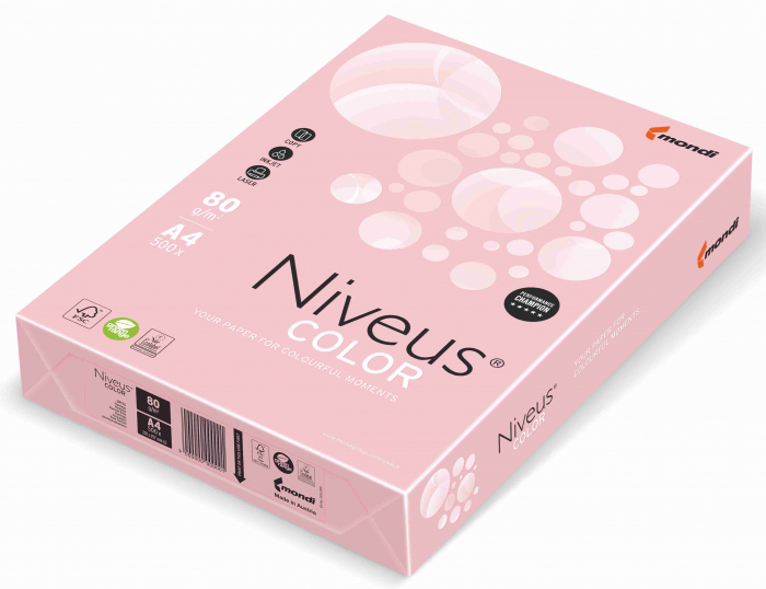HARTIE COPIATOR A4 ROZ FLAMINGO PAL 80G 500/TOP OPI74 NIVEUS [1]