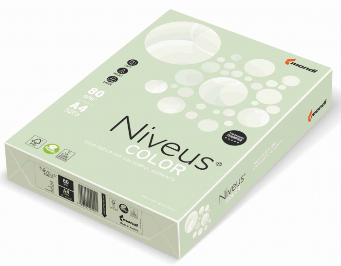 HARTIE COPIATOR A4 VERDE PAL 80G 500/TOP GN27 NIVEUS [1]