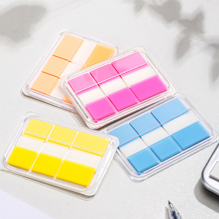 INDEX ADEZIV PLASTIC SET 2*38*18 + 1*38*25MM DIV CUL 20 FILE DELI [2]