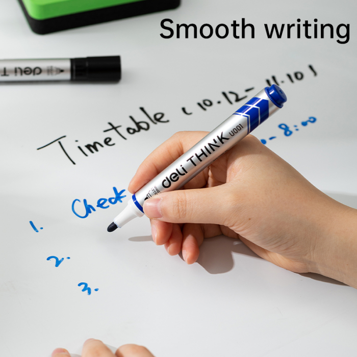 KIT WHITEBOARD (BURETE+2 MARKERE) DELI [2]