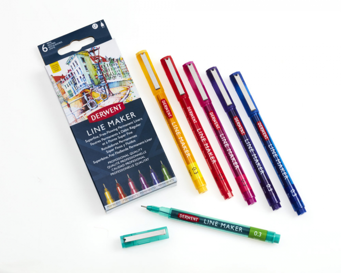 LINER 0.3 MM SET 6 PROFESIONAL DERWENT [3]