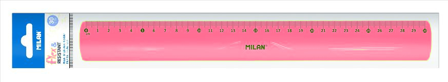 LINIAR 30CM FLEXIBIL ROZ MILAN 353801P [1]