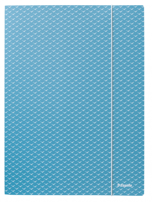 MAPA CARTON CU ELASTIC ALBASTRA RECICLABILA COLOUR'BREEZE ESSELTE [1]