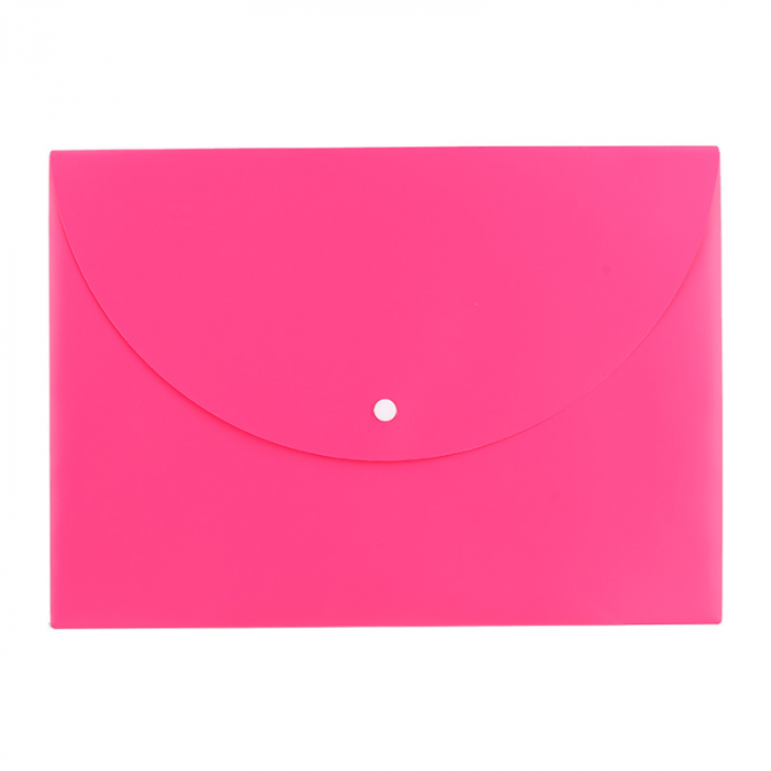 MAPA PLASTIC CU BUTON A4 DIV. CULORI NEON DELI [3]