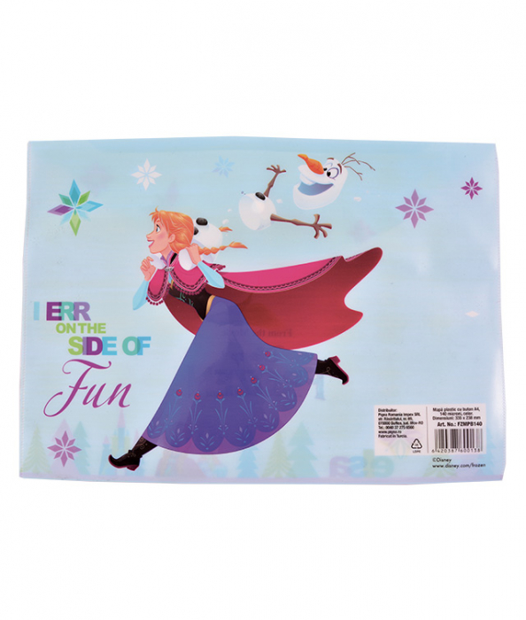 MAPA PLASTIC CU BUTON A4 FROZEN PIGNA [2]