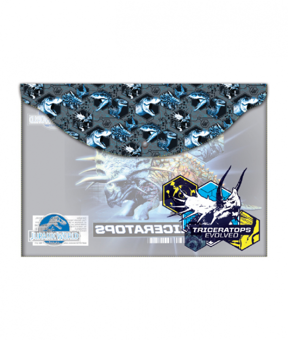 MAPA PLASTIC CU BUTON A4 JURASSIC WORLD PIGNA [1]