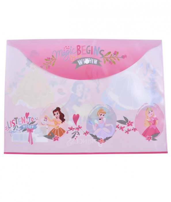 MAPA PLASTIC CU BUTON A4 PRINCESS PIGNA [1]