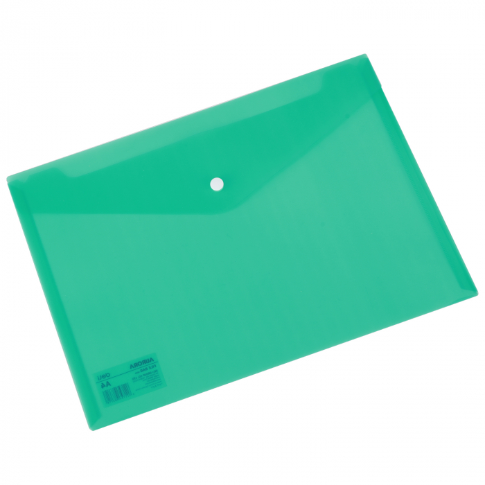 MAPA PLASTIC CU BUTON A4 VERDE DELI [2]