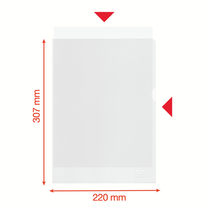 MAPA PROTECTIE A4 100 MICRONI 100/SET RECICLATA ESSELTE [3]