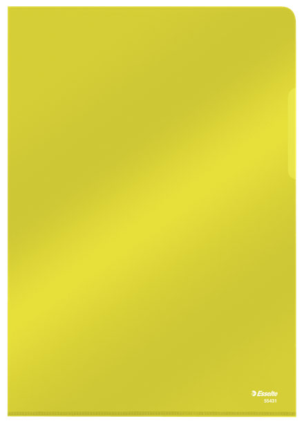 MAPA PROTECTIE A4 CRISTAL TIP L GALBENA 150 MICRONI ESSELTE [1]