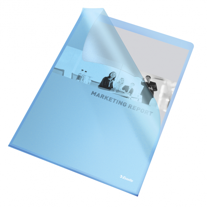 MAPA PROTECTIE A4 TIP L ALBASTRA 105 MICRONI 25/SET ESSELTE [1]