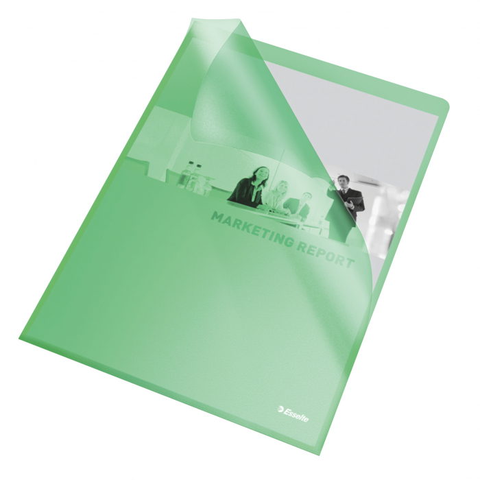 MAPA PROTECTIE A4 TIP L VERDE 105 MICRONI 25/SET ESSELTE [1]