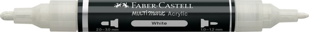 MARKER ACRILIC MULTIMARK CUL. 101 ALB FABER-CASTELL [2]