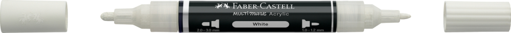 MARKER ACRILIC MULTIMARK CUL. 101 ALB FABER-CASTELL [3]