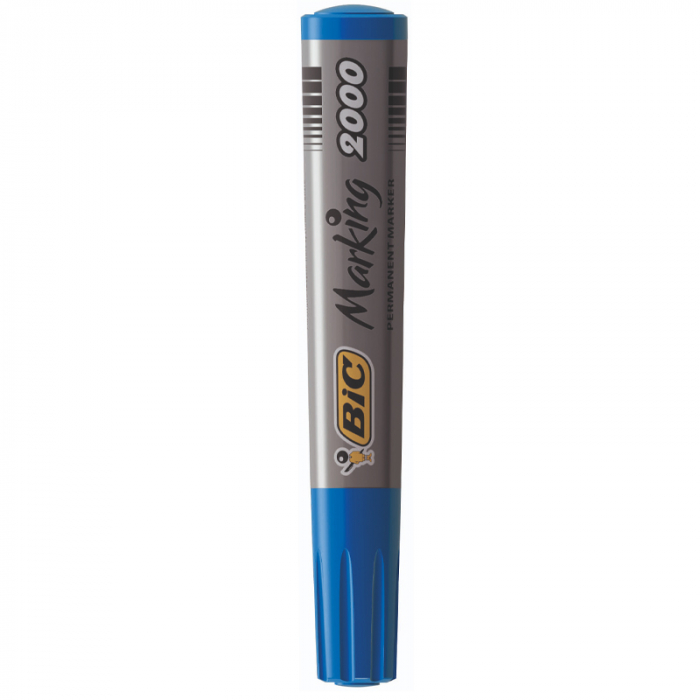 MARKER PERMANENT ALBASTRU VARF ROTUND 2000 BIC [1]