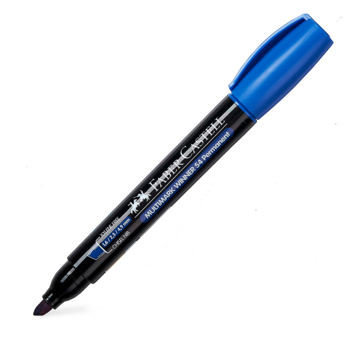MARKER PERMANENT ALBASTRU VARF TESIT MULTIMARK WINNER 54 FABER-CASTELL [1]