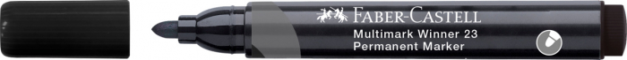 MARKER PERMANENT NEGRU VARF ROTUND MULTIMARK WINNER 23 FABER-CASTELL [2]
