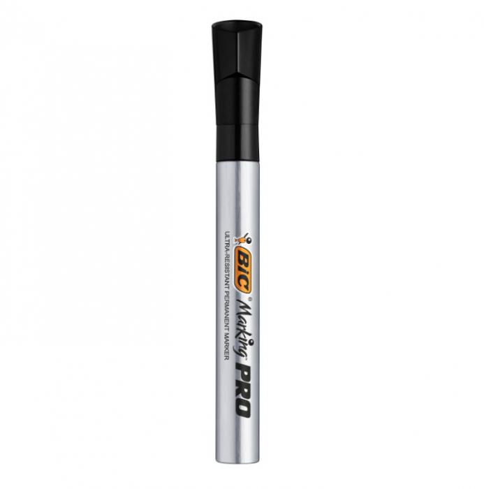 MARKER PERMANENT NEGRU VARF ROTUND PRO INDUSTRIAL BIC [1]