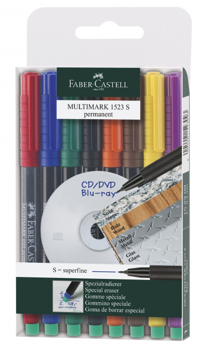 MARKER PERMANENT SET 8 S MULTIMARK FABER-CASTELL [1]