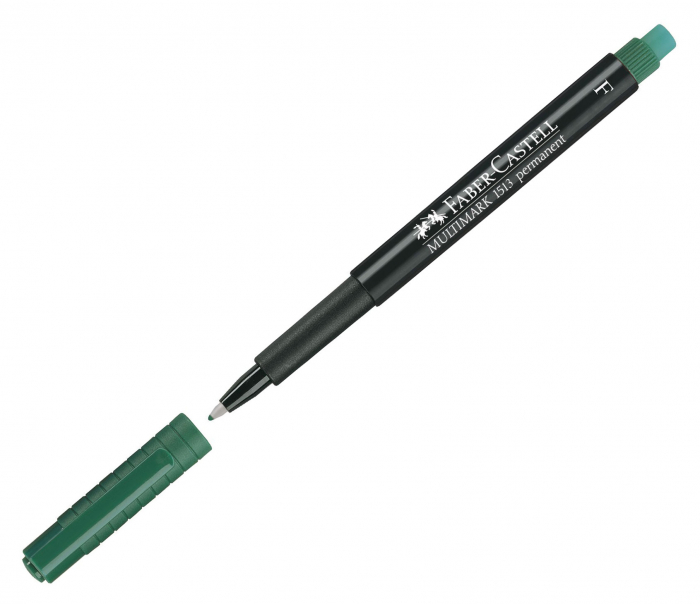 MARKER PERMANENT VERDE F MULTIMARK FABER-CASTELL [2]