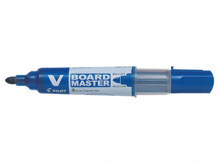MARKER WHITEBOARD ALBASTRU 6MM VARF ROTUND VBOARD PILOT [1]