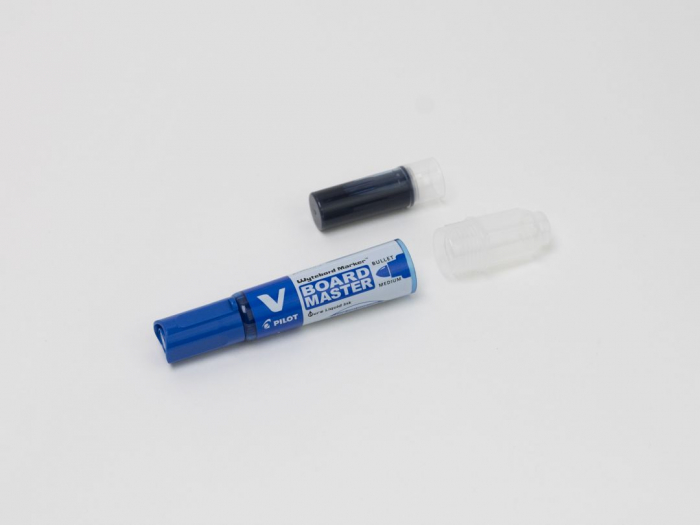 MARKER WHITEBOARD ALBASTRU 6MM VARF ROTUND VBOARD PILOT [4]
