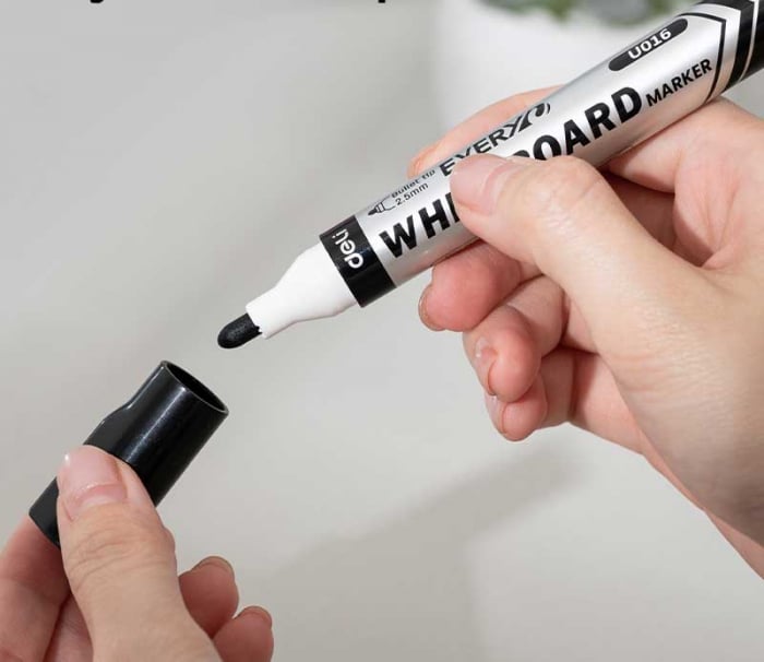 MARKER WHITEBOARD NEGRU 2.5MM DELI [3]