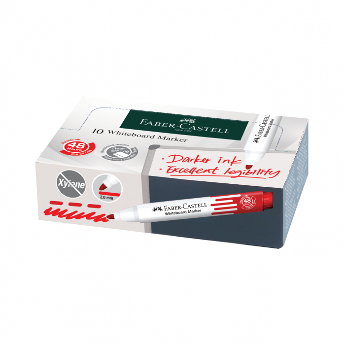 MARKER WHITEBOARD ROSU W20 FABER-CASTELL [4]