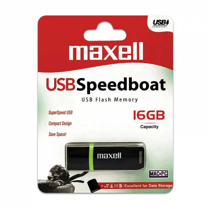 MEMORIE USB 16GB SPEEDBOAT USB 2.0 MAXELL [1]