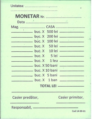 Monetar autocopiativ A6, 2 ex.(2 x 50 seturi) [2]