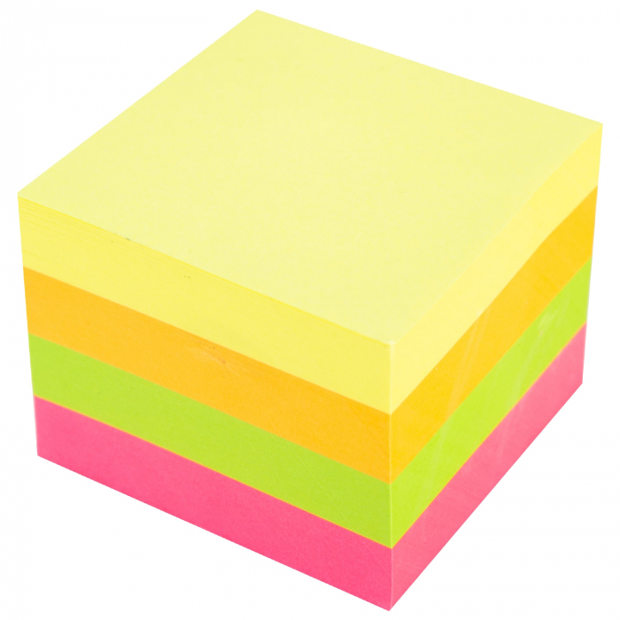 NOTES ADEZIV 51*51MM 4 CULORI NEON 400 FILE DELI [2]