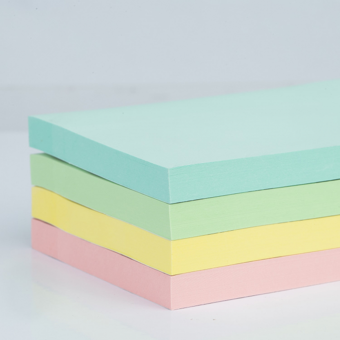 NOTES ADEZIV 76*126MM DIV. CULORI PASTEL POLYBAG DELI [3]