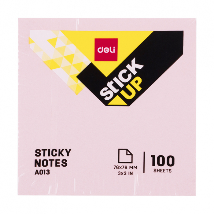 NOTES ADEZIV 76*76MM DIV. CULORI PASTEL DELI [4]