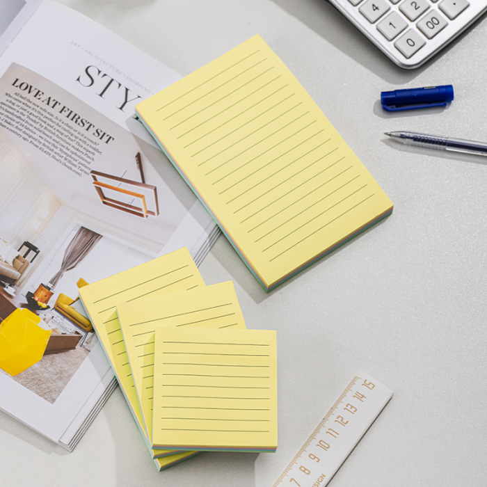 NOTES ADEZIV 76 x 76 MM 4 x 25 FILE R-V-G-A LINIAT DELI [3]
