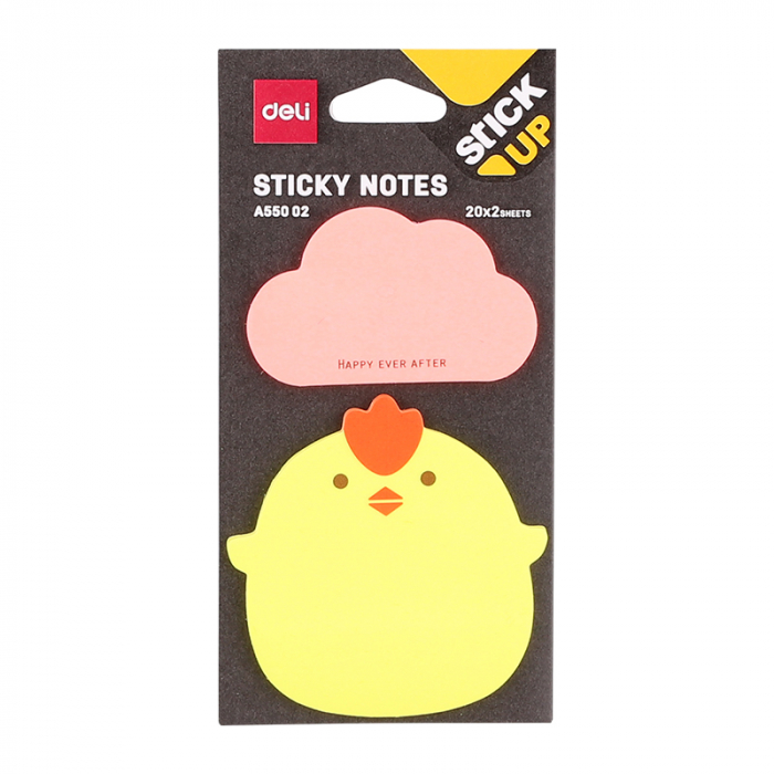 NOTES ADEZIV ANIMALE 76*76MM 2*20 FILE DELI [2]