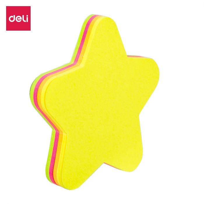 NOTES ADEZIV DIV FORME 76*76MM 4*20 FILE NEON DELI [2]